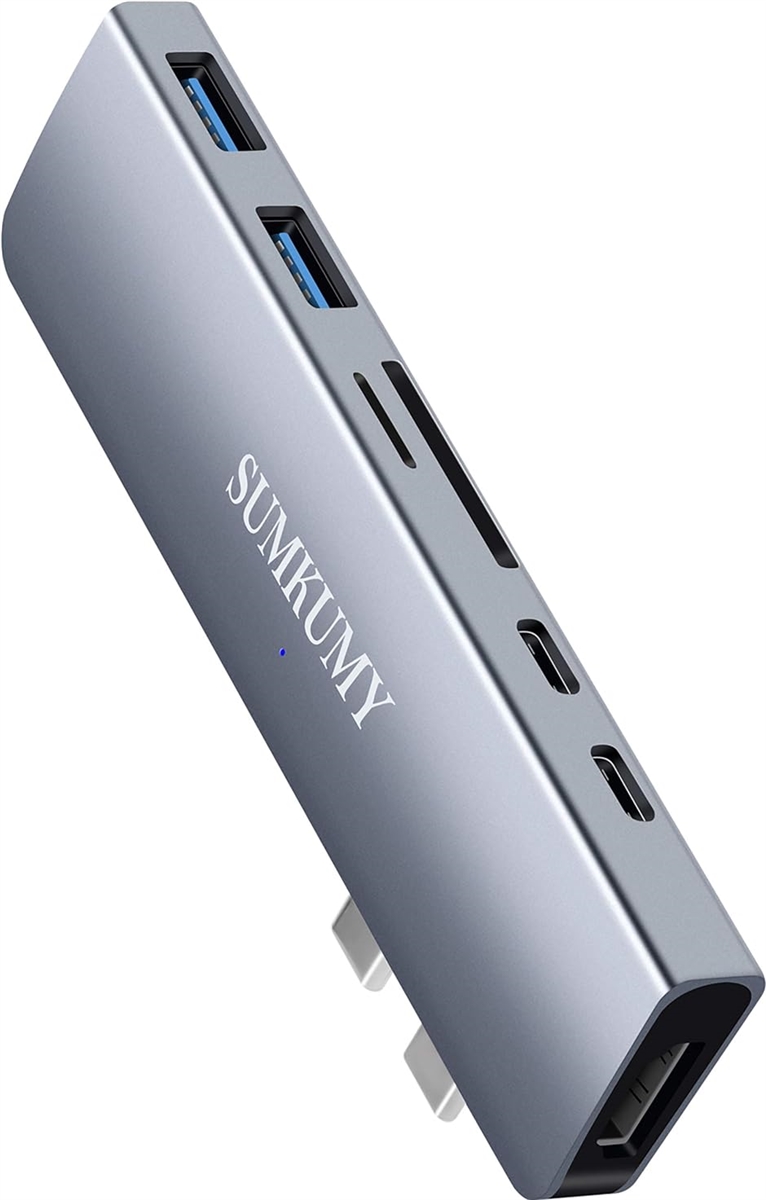 【SALE／60%OFF】 世界的に USB C ハブ 7in2三つの画面同時出力 MacBook Pro Air専用 グレー MDM スペースグレイ S zestlink.site zestlink.site