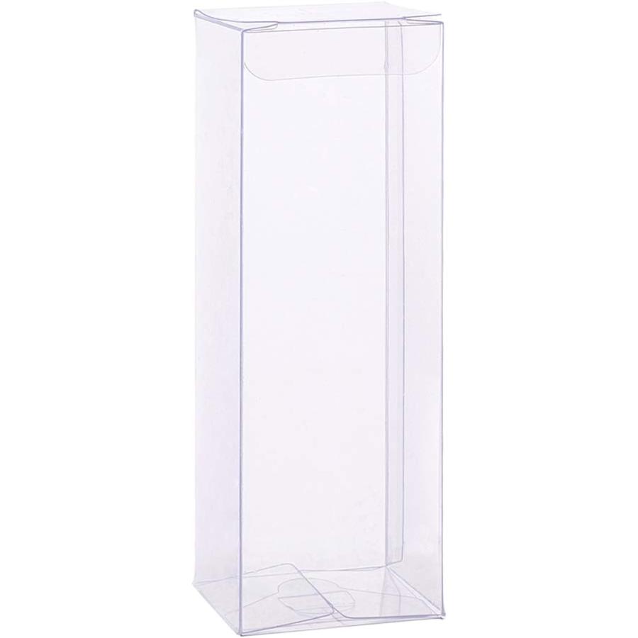 PVC透明プラスチックケース 折り畳みボックス( 透明,  4x4x12cm 20個)