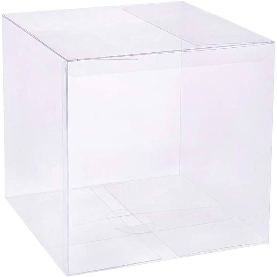 PVC透明プラスチックケース 折り畳みボックス( 透明, 15x15x15cm 10個) :2B6JQPX266:スピード発送 ホリック ...