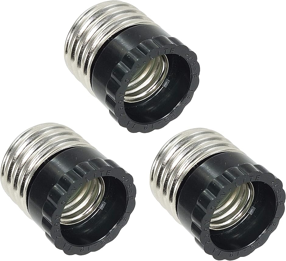 Yahoo! Yahoo!ショッピング(ヤフー ショッピング)E26 to E17口金変換アダプタ、LED電球E17口金変換アダプタ、裸電球、電球ソケット（青銅色,  3個入り）