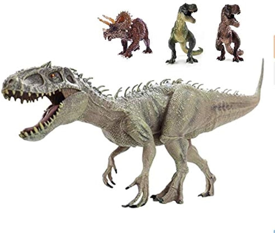 恐竜 フィギュア リアル 模型 ジュラ紀 30cm級 爬虫類 迫力 肉食 子供玩具 インドミナスレックス｜horikku