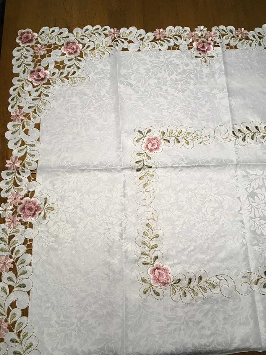 テーブルクロス‐正方形 北欧風‐刺繍レース サ...の詳細画像2