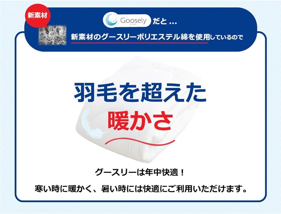 5％OFF5％OFFGoosely NEW グースリー 羽毛超えた 洗える 掛布団 掛け布団 肌掛け(ホワイト, セミダブル本掛け) 掛け布団 
