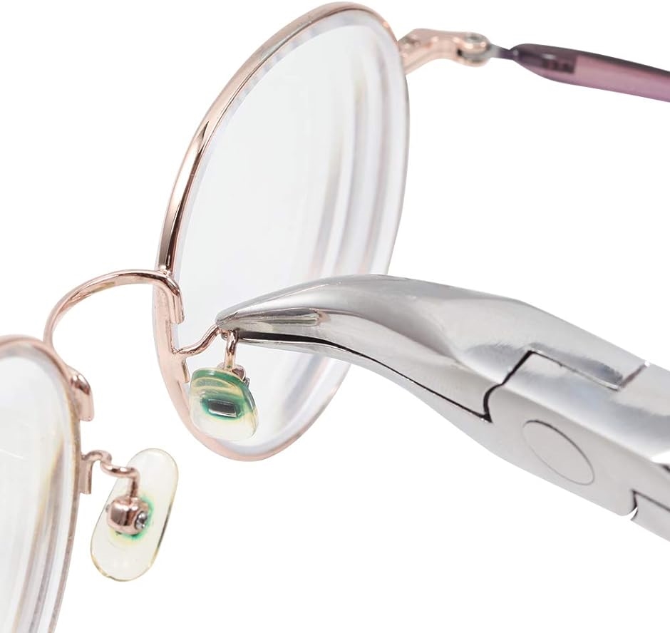 メガネ調整やっとこ 先曲 鼻パッド 修理 眼鏡メンテナンス ツール 工具( シルバー)｜horikku｜04