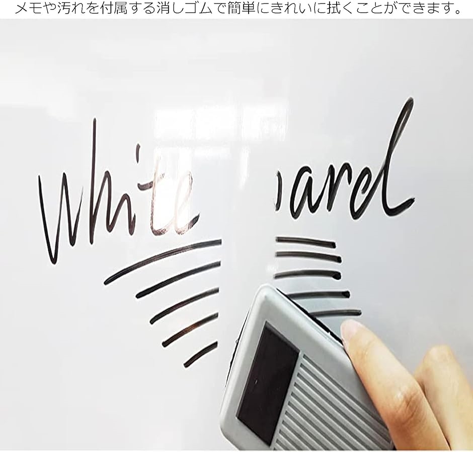 ホワイトボード 卓上 両面 25x25CM 磁気ホワイトボード メッセージボード スタンド付き 小型( ホワイト,  25x25cm)｜horikku｜08