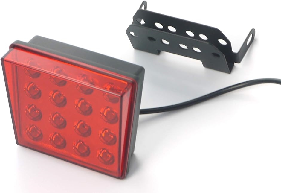 汎用 16LED ブレーキランプ 角型 バックフォグ ストロボ