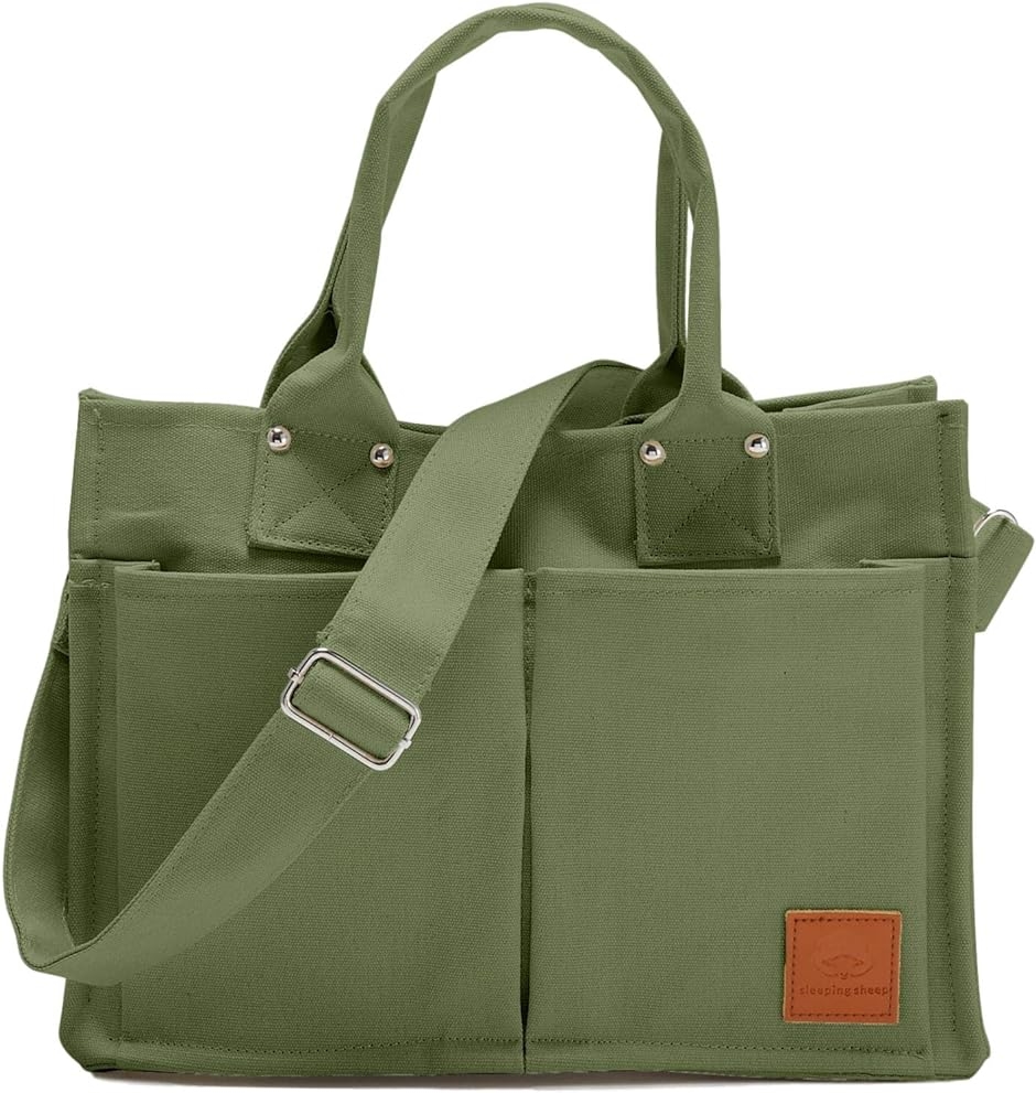 母の日 スリーピングシープ 小ぶりで可愛い 機能 キャンバス トート