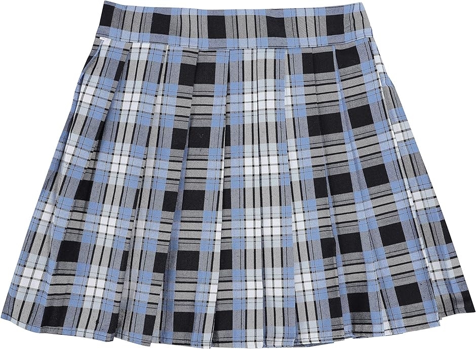 MSGM MILANO 青と白のチェック柄プリーツスカート MSGM MILANO 青と白のチェック柄プリーツスカート