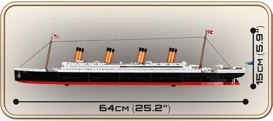 コビ ブロック おもちゃ タイタニック号 1929 TITANIC 1/450
