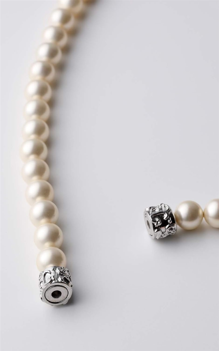 人工真珠 ナチュラル パールネックレス 冠婚葬祭 日本製( ホワイト