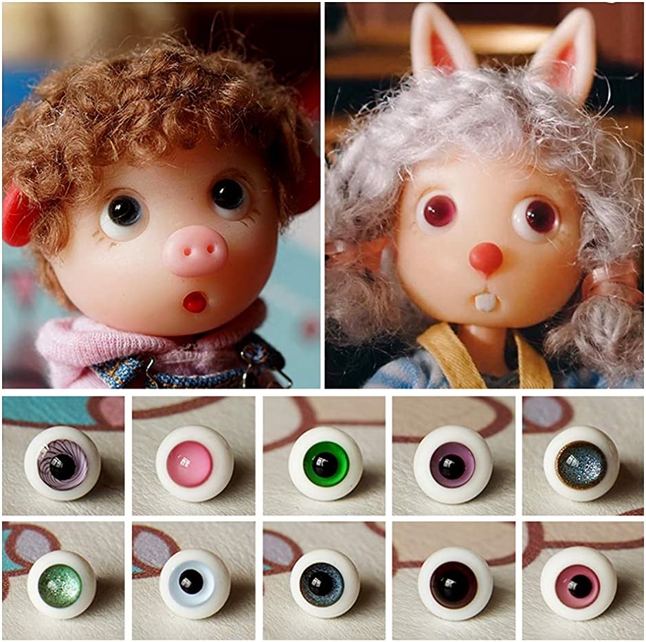 6個 シリコンモールド ドールアイ レジンモールド 型 おもちゃ作り 装飾 ドールアイモールド ハロウィーン( 人形の目)｜horikku｜06