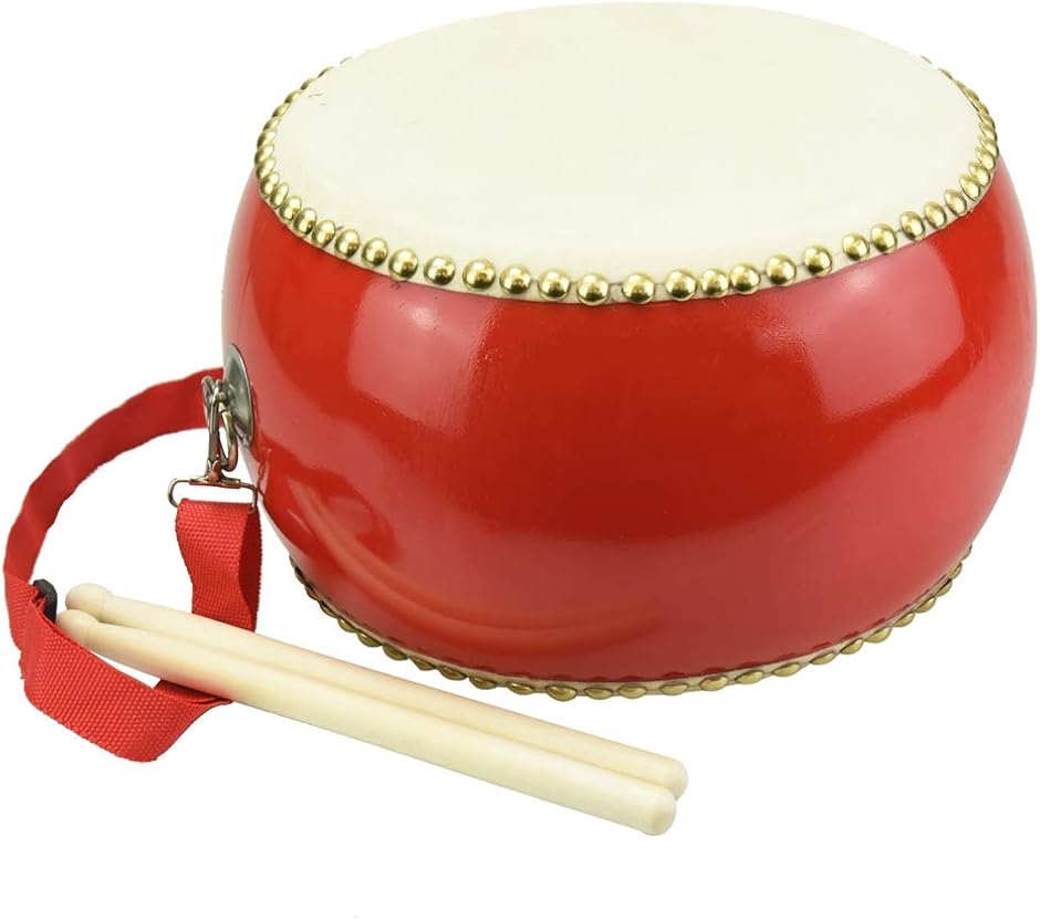和太鼓 小太鼓 本格的 牛革 イベント 盛り上げ キッズパーカッション ストラップ付き 直径26cm