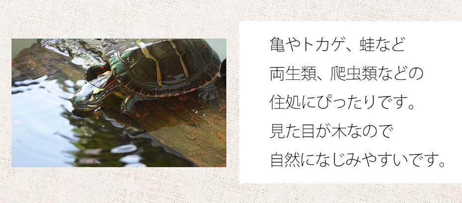 浮き島 亀 浮島 桟橋 登り石 爬虫類 両生類 飼育用品 水族館 水槽装飾 滑り止め 亀プラットフォーム( 茶)