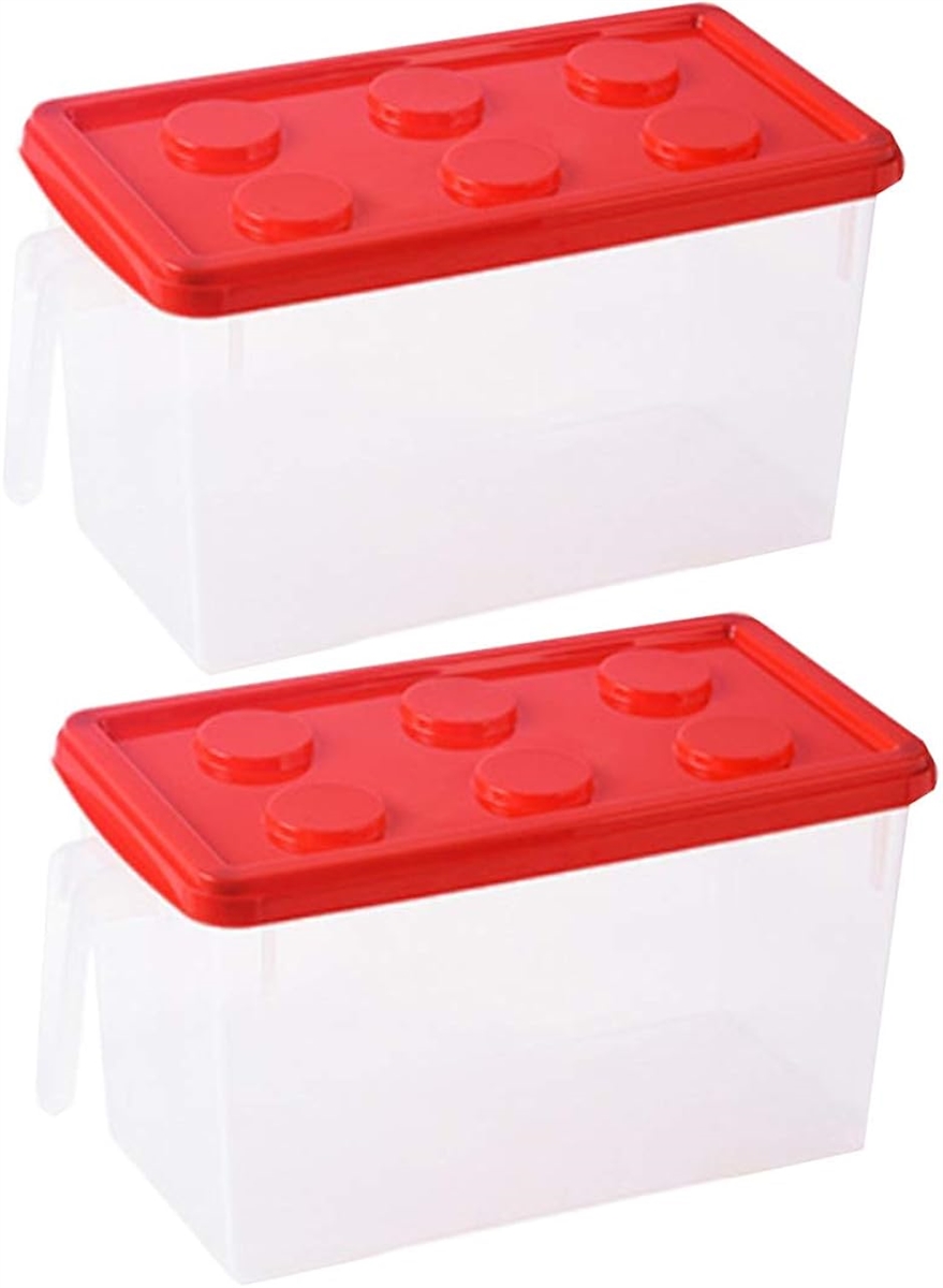 ドットボタン 見せる 収納ボックス 収納ケース 子供用 おもちゃ箱( 赤２個セット)