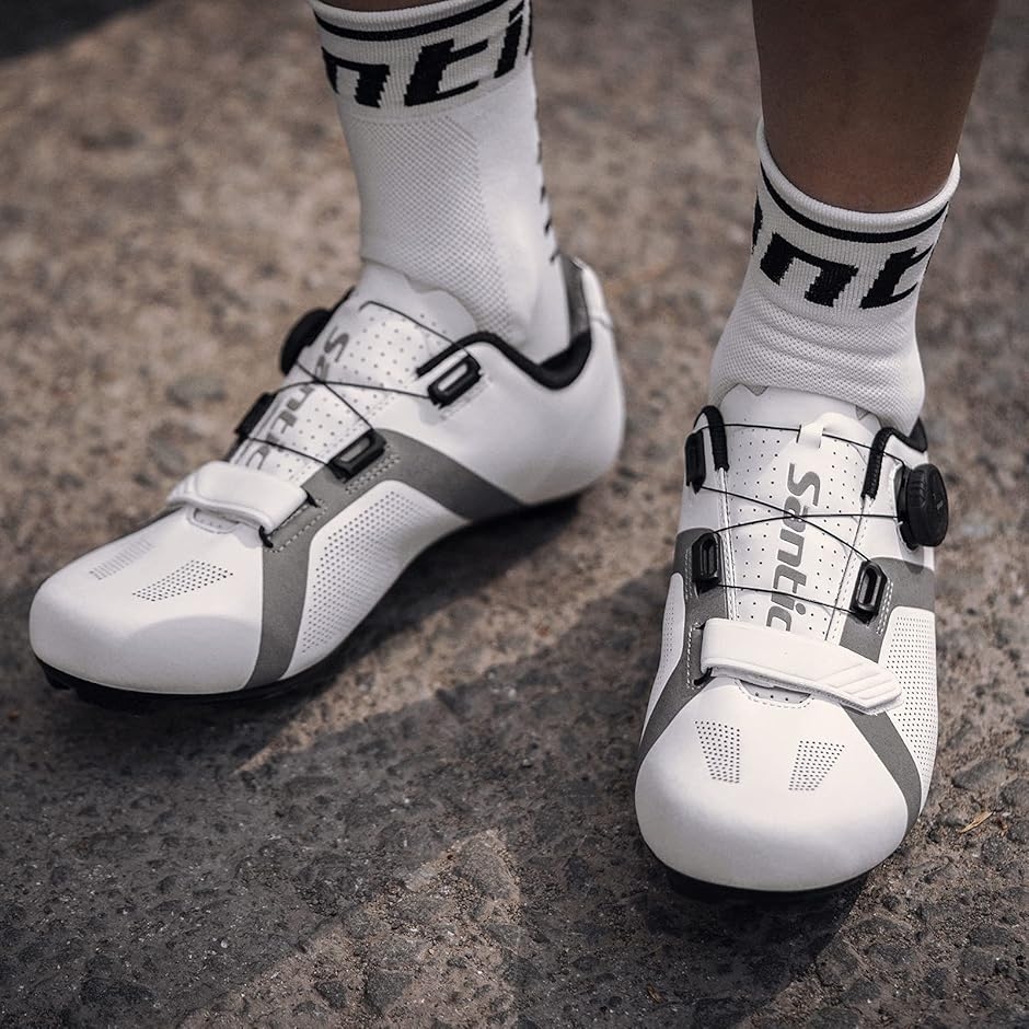 ビンディングシューズ メンズ サイクルシューズ ロードバイクシューズ