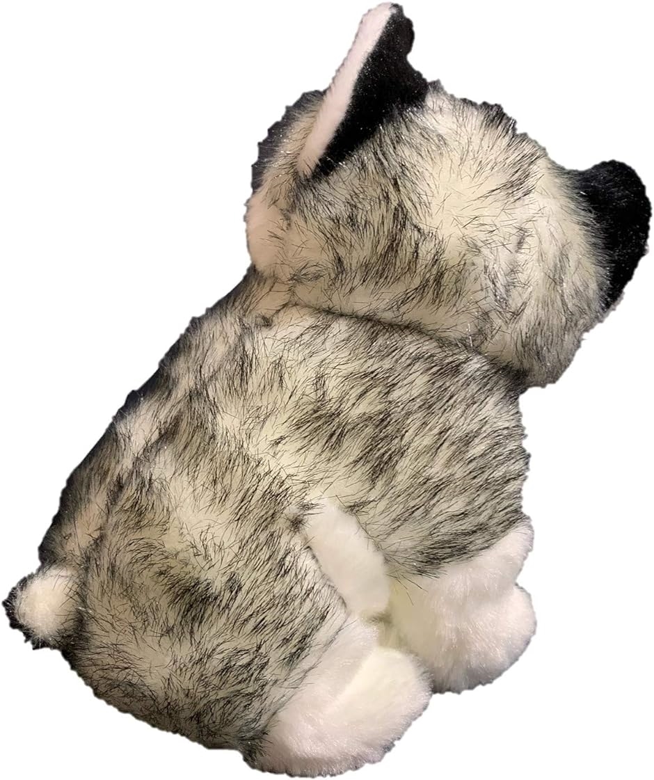 ハスキー 犬 小さい ぬいぐるみ ブルーアイ かわいい 人形 ギフト 贈り物( 24cm)｜horikku｜05