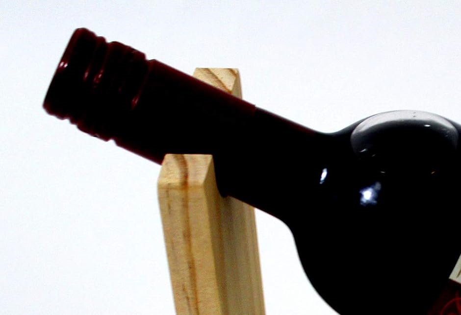 木製 ワインホルダー ワインラック シャンパン ボトル スタンド インテリア ディスプレイ W078( ブラウン)｜horikku｜07