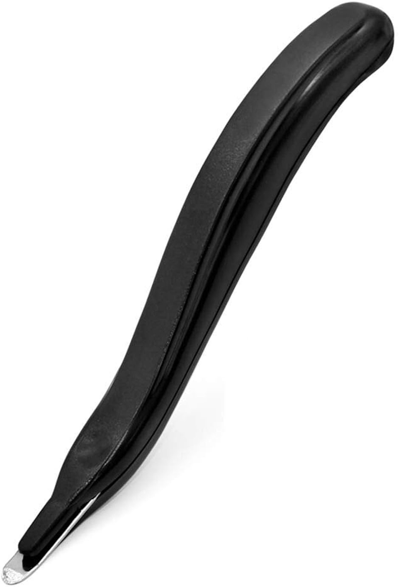 尾部磁気デザイン ホチキス針リムーバー 汎用式 ステープルリムーバー ステープル抜き ホチキス針外し 除針器 ホッチポン( ブラック