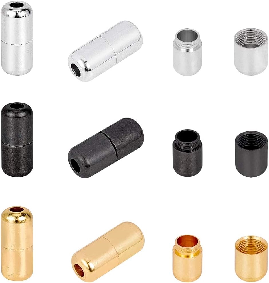 PandaHall クラスプ 靴紐 金具 30セット 靴パーツ レースクラスプ MDM