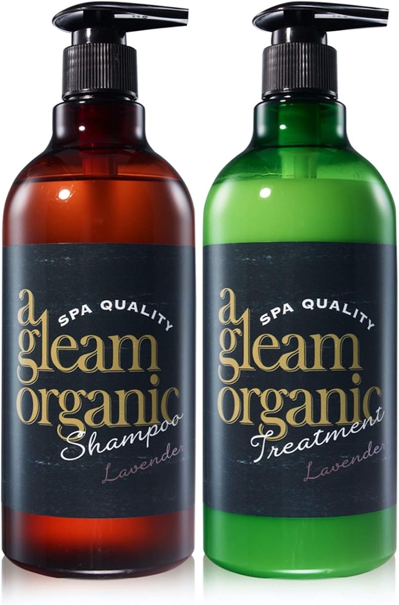 a gleam organic シャンプー ＆ トリートメント ボタニカル ノンシリコン スパ品質 ラベンダーセット