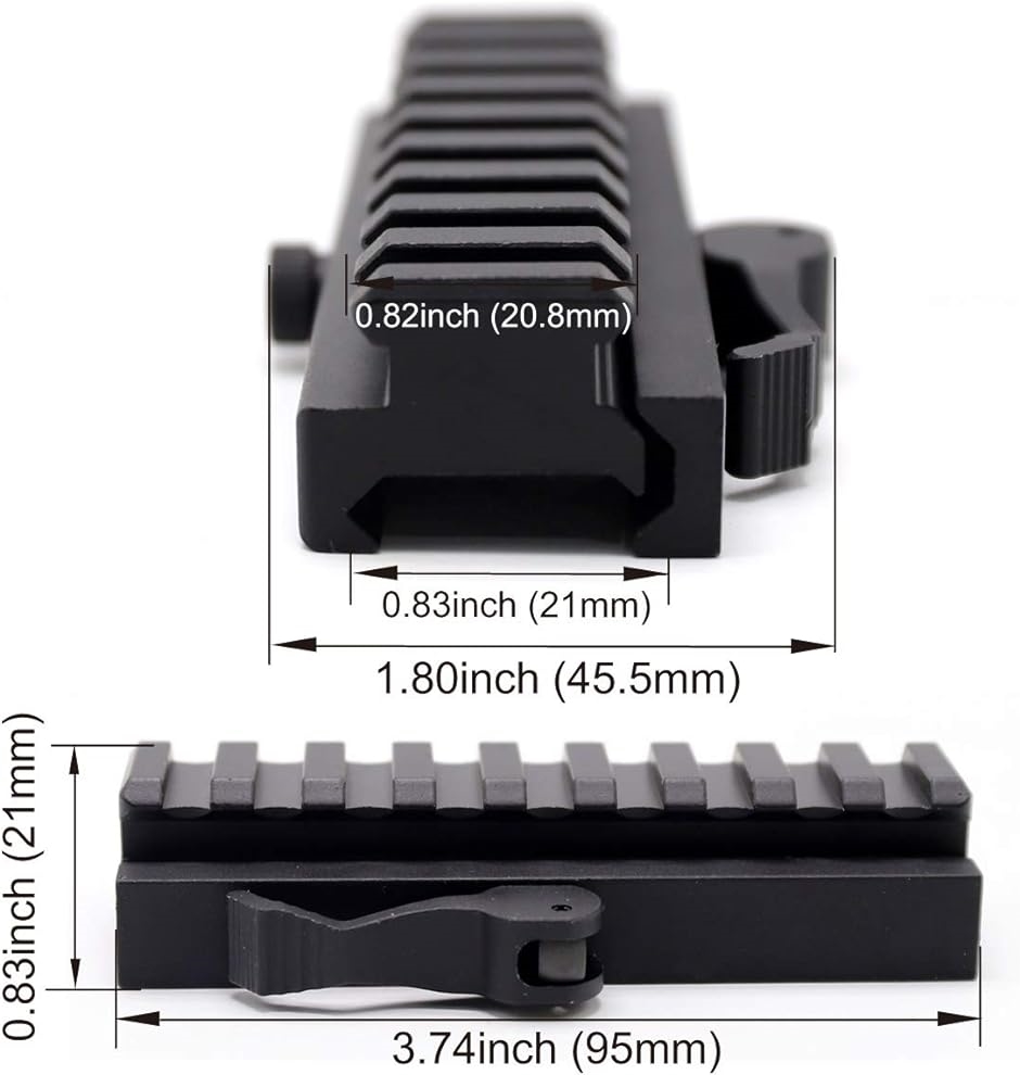 【非常食の精霊】汎用メダル払い出し機（一部のレール除く値引き） マウントベース クイック着脱式 タクティカル 20mmピカティニーレール