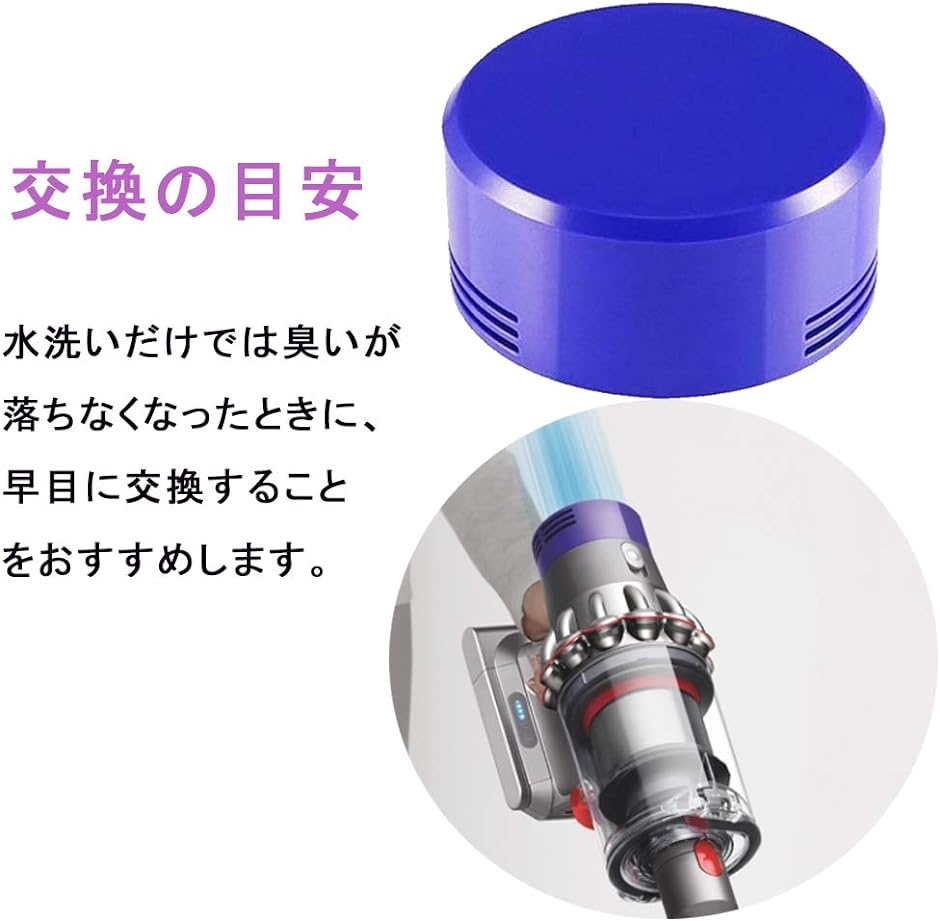 と互換性のある 掃除機用フィルター V7 V8シリーズ Hepa Post Filter 2