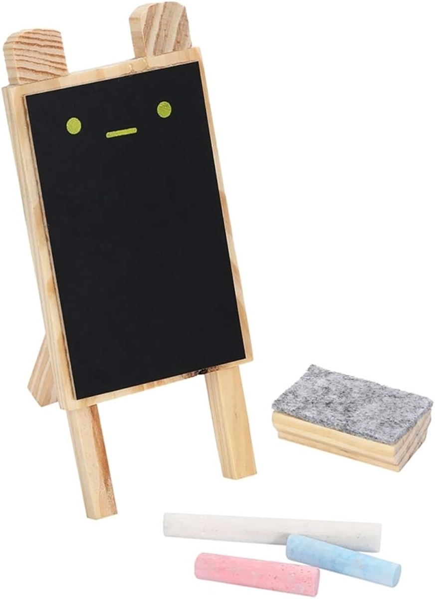木製 スタンド メッセージボード 黒板 チョーク イレーサー｜horikku