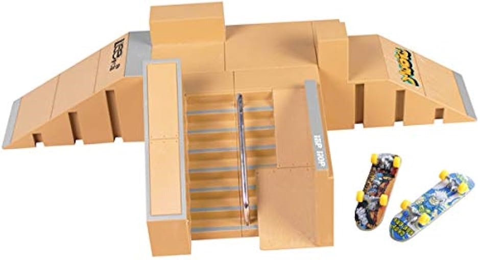 指スケ スケートパーク キット 5パーツ Bグリーン カッコよく メイク