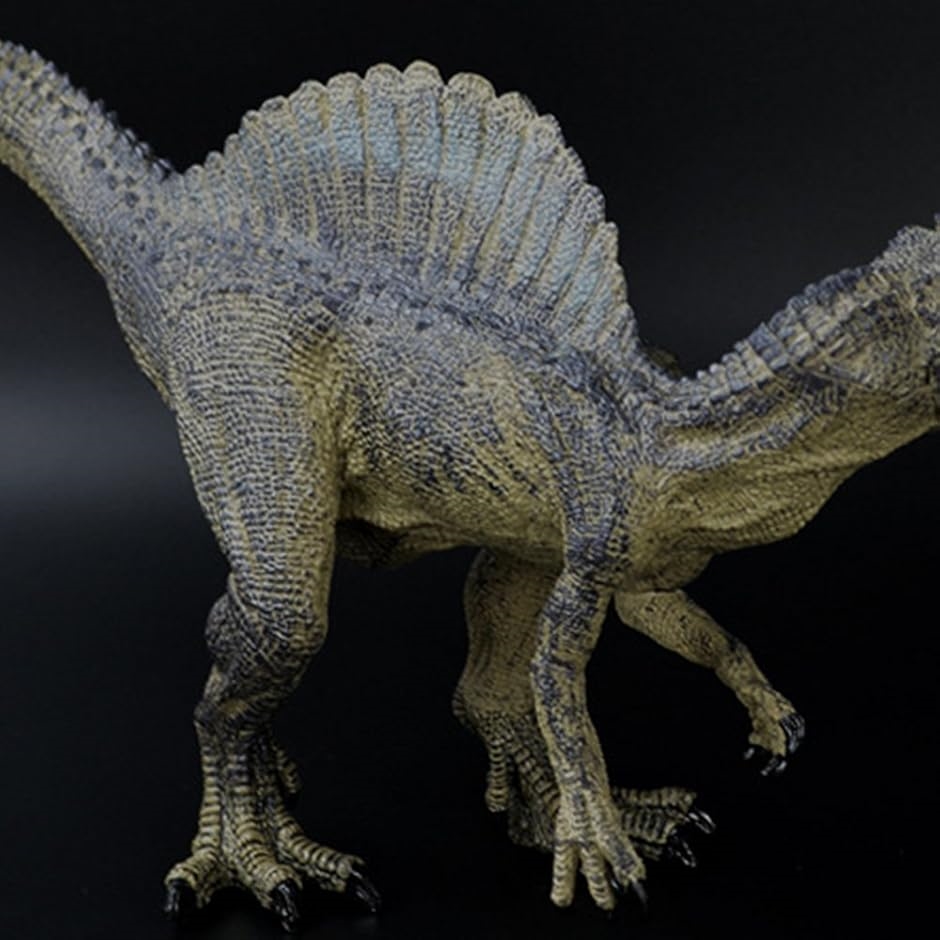 大迫力 30cm級 リアル スピノサウルス フィギュア PVC 自立 口開閉 K