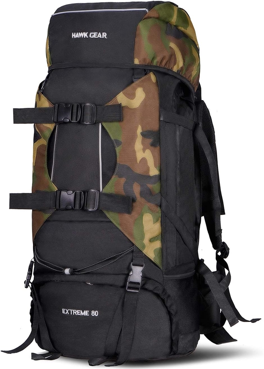 ワールドスポーツオンライン HAWK GEAR ホークギア バックパック 80L 大容量 防水 防災( 迷彩B,  Free Size)｜horikku