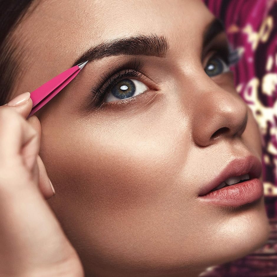 ポイント 毛抜き 先細め 100%ステンレス製 精密 プロ職人仕様 ネイル用