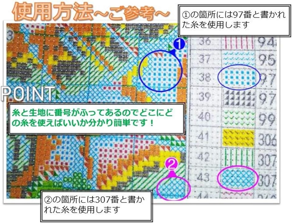 ウィスアイランドWizisland クロスステッチ 刺繍 キット セット 猫 ネコ 動物 図柄 図案 印刷 MDM( ペルシャ猫) | ブランド登録なし | 03