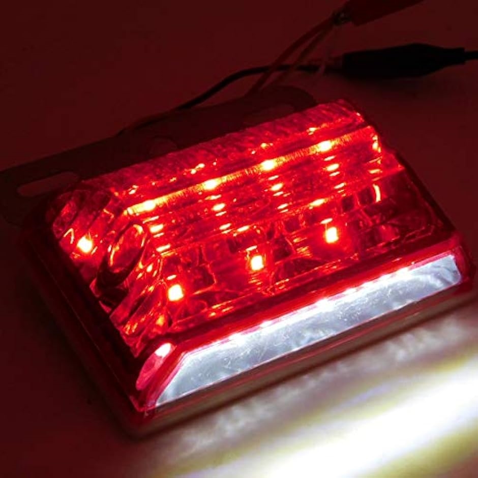 morytrade トラック 用品 マーカー ランプ 24V LED 角 サイド バス アンバー ダウンライト( 034_赤 10個)｜horikku｜08