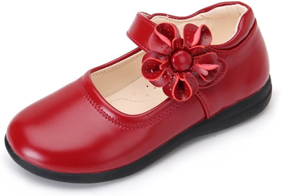 フォーマルシューズ 子供 履きやすい 女の子 靴 キッズ 入園式 卒業式 卒園式 結婚式 入学式 赤( レッド,  19.0 cm)