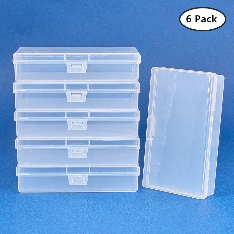 6個セット13.2x7.7x3cmプラスチック小分けケース クリア収納