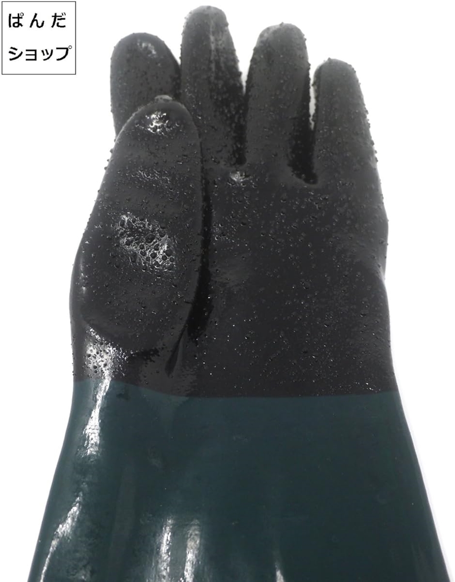 汎用 サンドブラスト キャビネット スペア PVC ロング 手袋 グローブ 左右 セット( 約60cm,  約60cm)｜horikku｜08