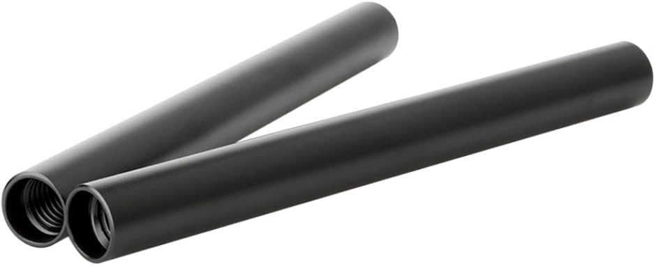 【互換品】 カメラロッド カメラ15mmロッド 2本セット 長さ15cm M12 Thread 穴外径15mm MDM(15cmロッド—R071)