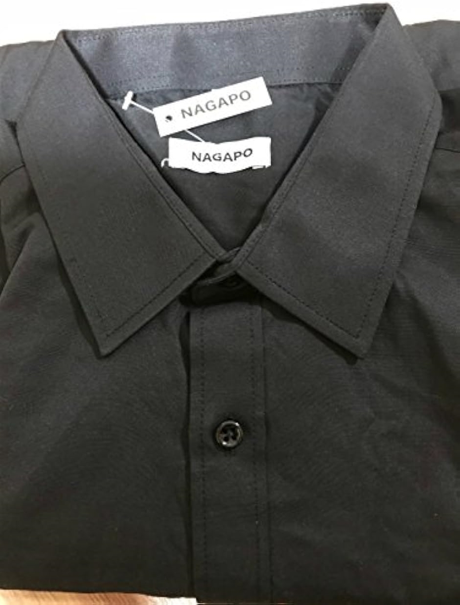 メンズ シャツ 長袖 カジュアル ワイシャツ 大きいサイズ 無地 ビジネス スリム MDM( ブラック,  4XL)｜horikku｜06