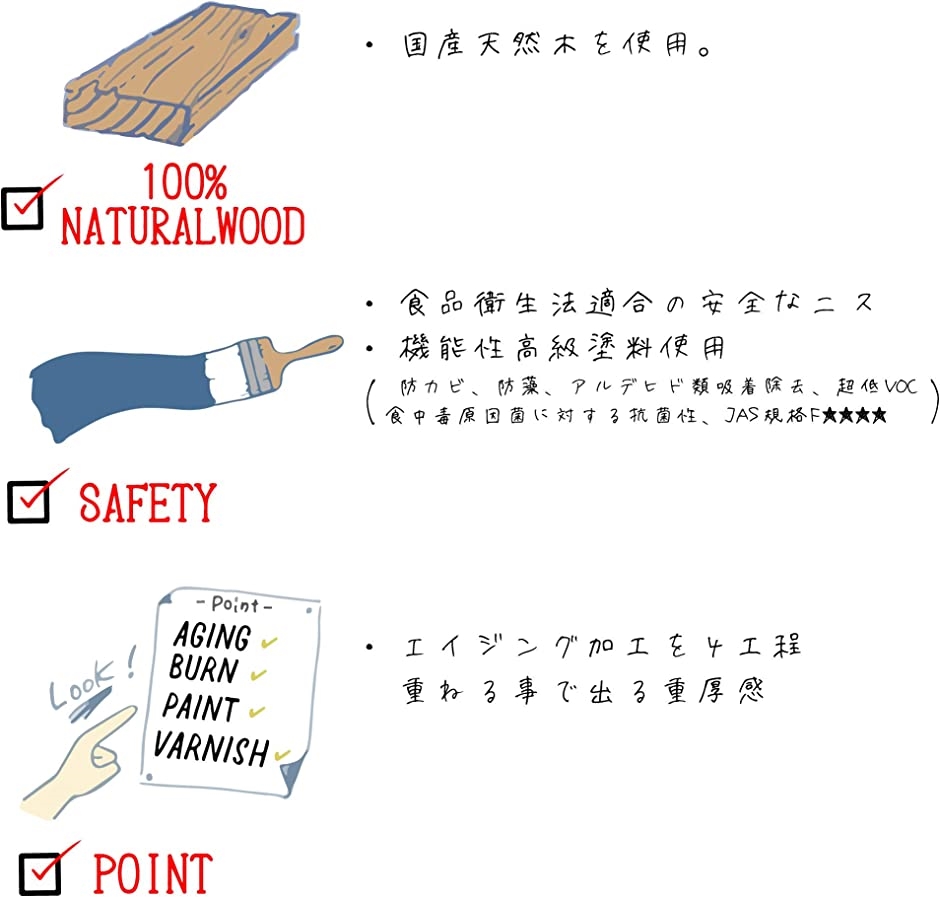 ビンテージ木製看板 ルート66アメリカンウッド...の詳細画像3