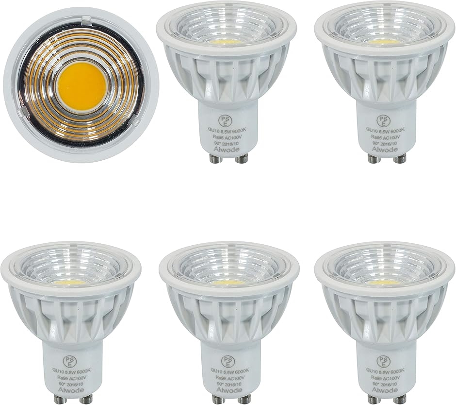 5.5W LED�d�� 550lm 60W�`�n���Q���d������ GU10���� �����s��90�x�L�pLED(�����F,  4)GU10)