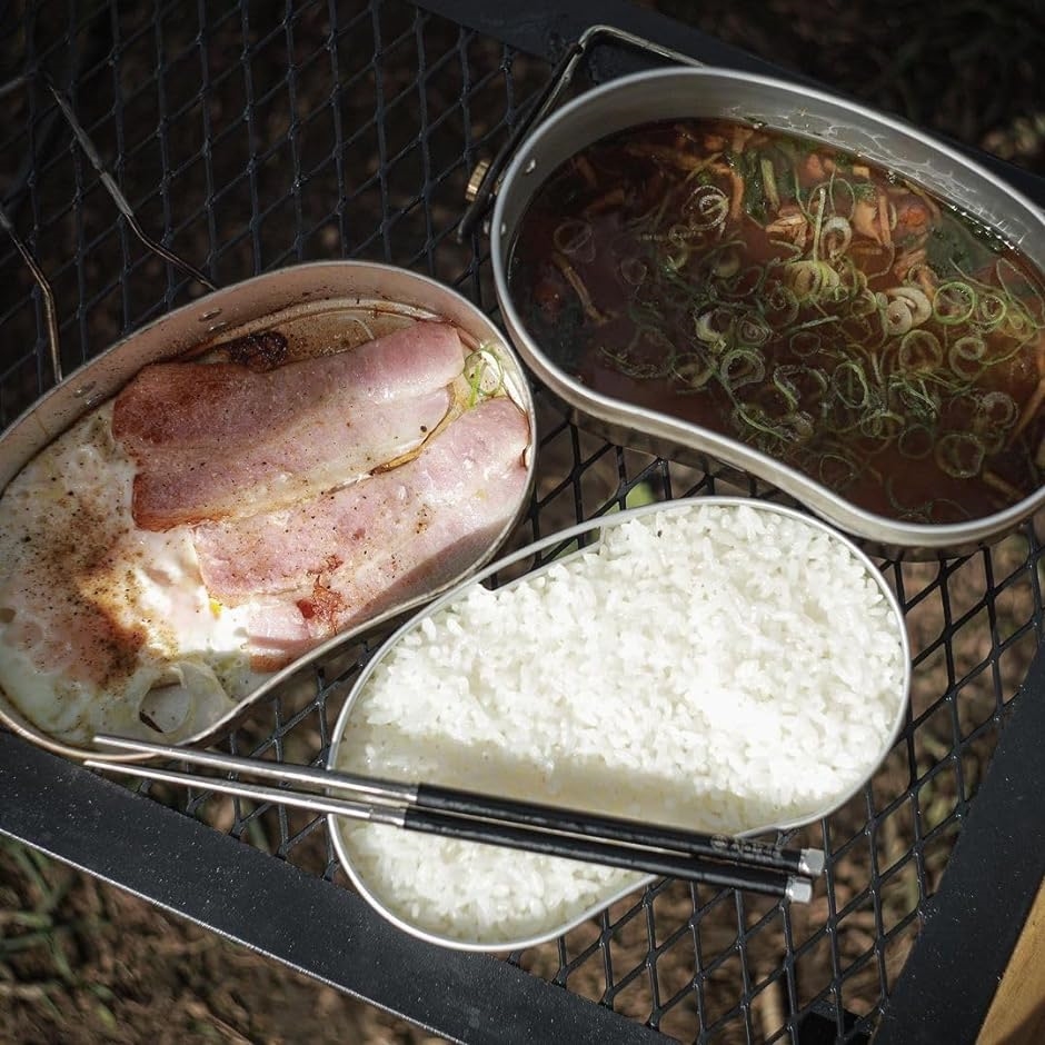 戦闘飯盒2型 再生産版 自衛隊山岳飯盒弐型 2合炊き 飯ごう キャンプ 水蒸気炊飯 金型刻印ロゴ入り( シルバー, ラージ) : 2b8f4r2dgh  : スピード発送 ホリック - 通販 - Yahoo!ショッピング