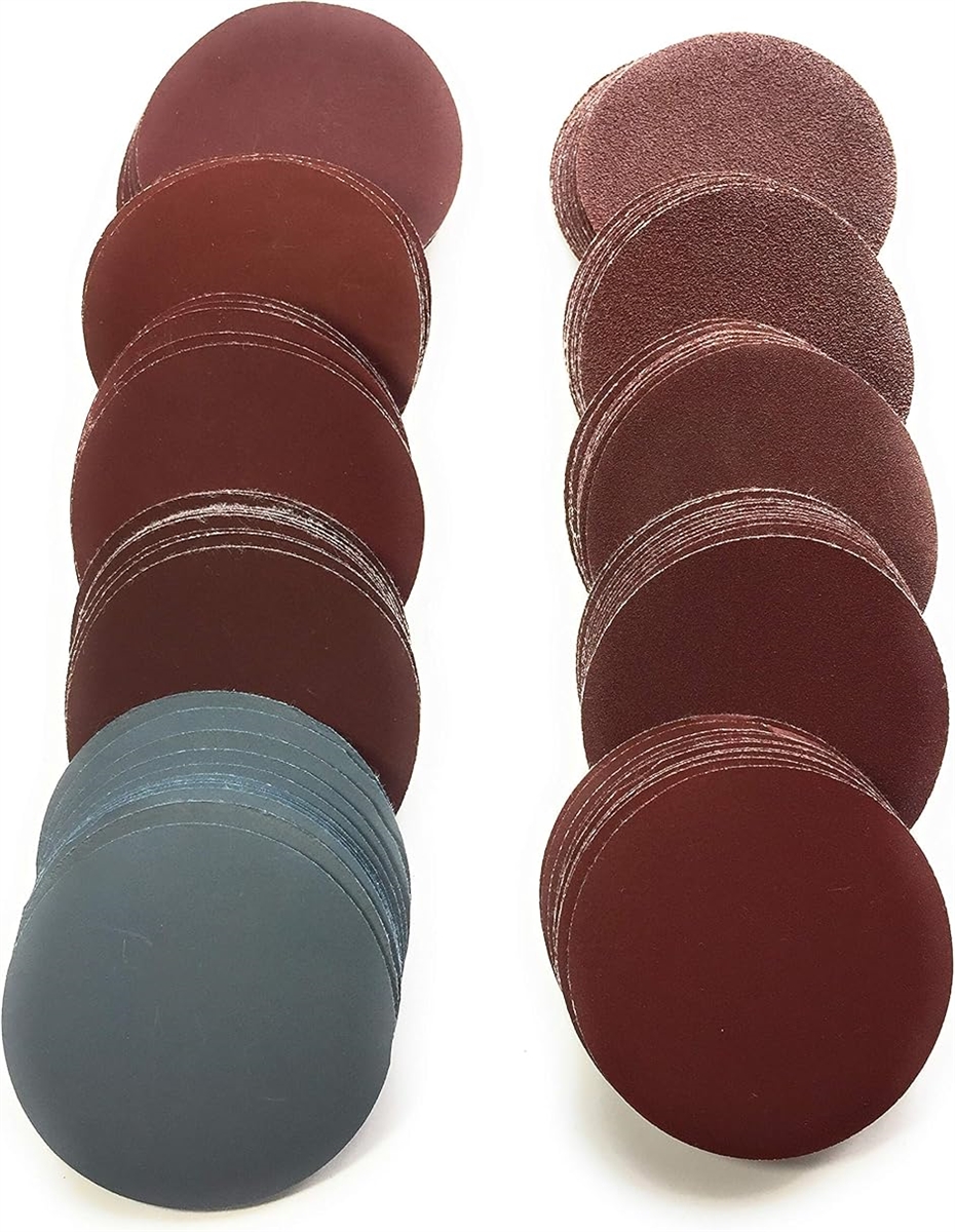 ASPALAND サンドペーパー マジック式 100枚セット １０種の粒度 各１０枚(125mm)
