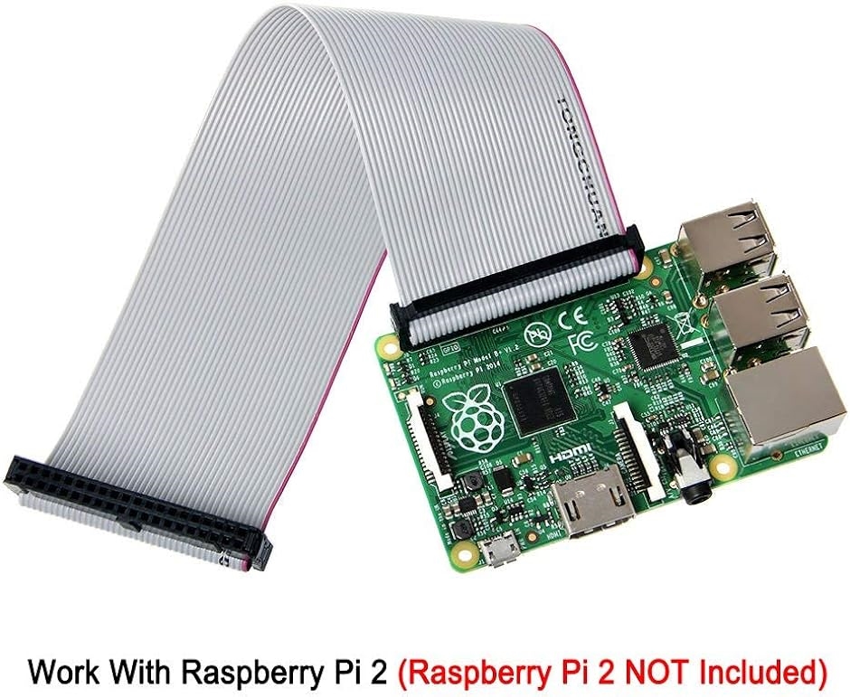リボンケーブル Raspberry Pi用 GPIOケーブル 40ピン 20cm メスーメス 5個セット ジャンプワイヤ( 白)｜horikku｜04