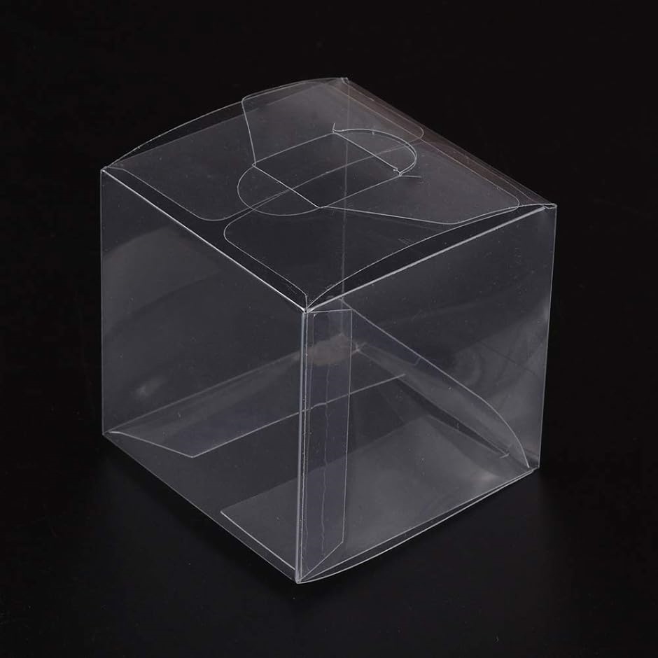 30個セットPVC透明プラスチックケース 9x9x9 折り畳みボックス( 9ｘ9ｘ9cm-30個,  9ｘ9ｘ9cm)｜horikku｜03