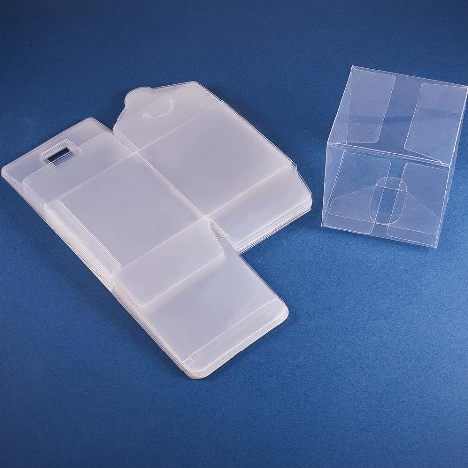 30個セットPVC透明プラスチックケース 9x9x9 折り畳みボックス( 9ｘ9ｘ9cm-30個,  9ｘ9ｘ9cm)｜horikku｜04