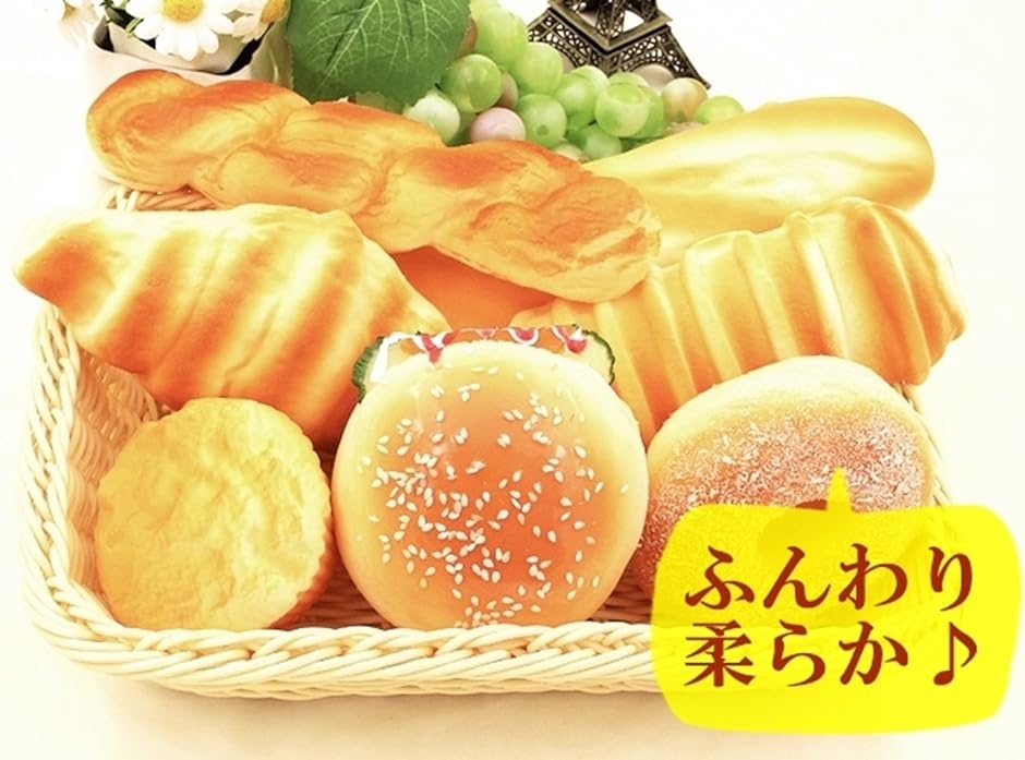 食品 サンプル パン スイーツ ディスプレイ リアル 見本 セット パン7個・カゴなしA( パン7個セット カゴなし)｜horikku｜02