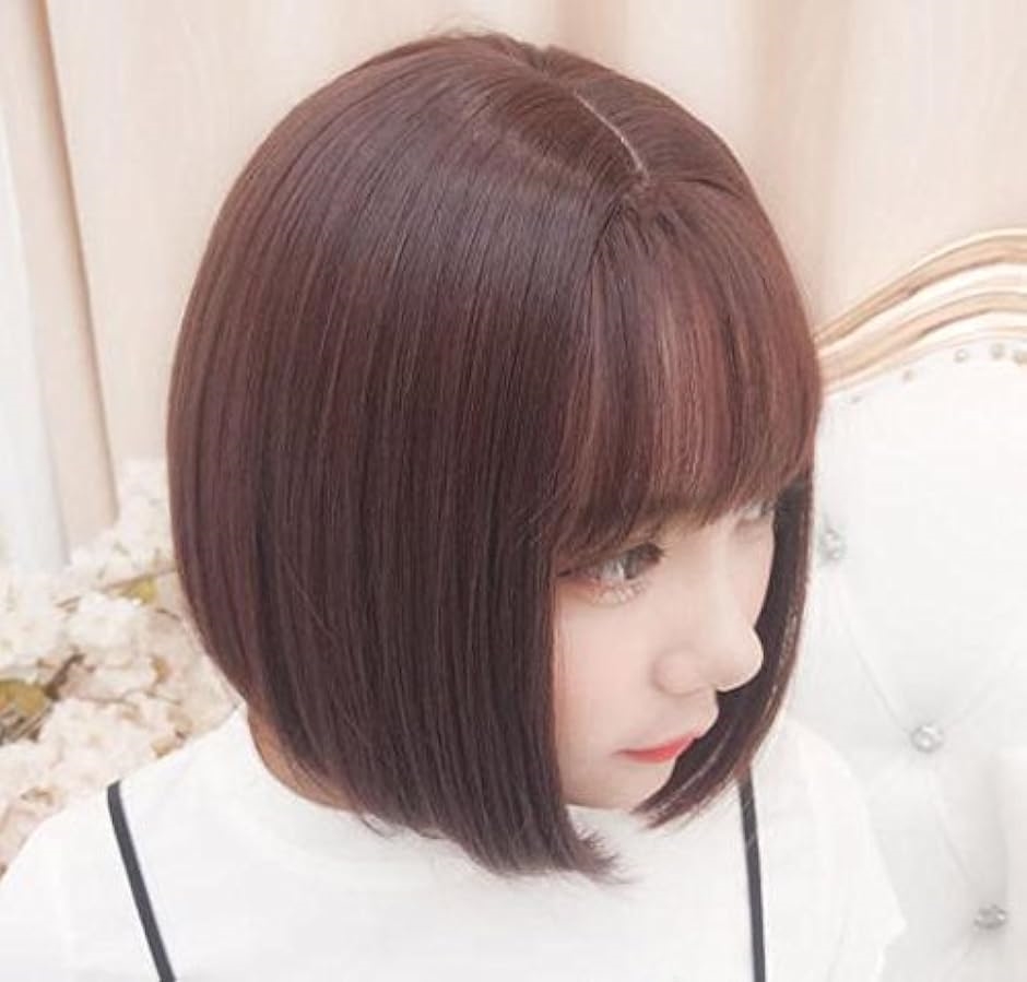 ダークブラウン ショートボブウィッグ Amazon.co.jp: 【抗がん剤経験者が開発】Dazzle 医療用 ウィッグ