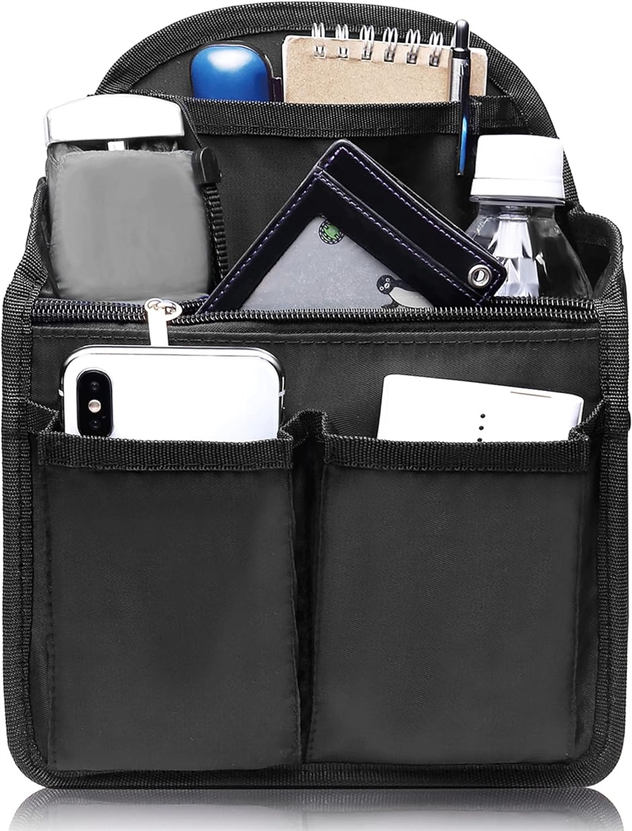 バッグインバッグ リュック 背面ポケットを大きく改良 トートバッグ 小型リュック用 PP底板付き( B5サイズ)｜horikku