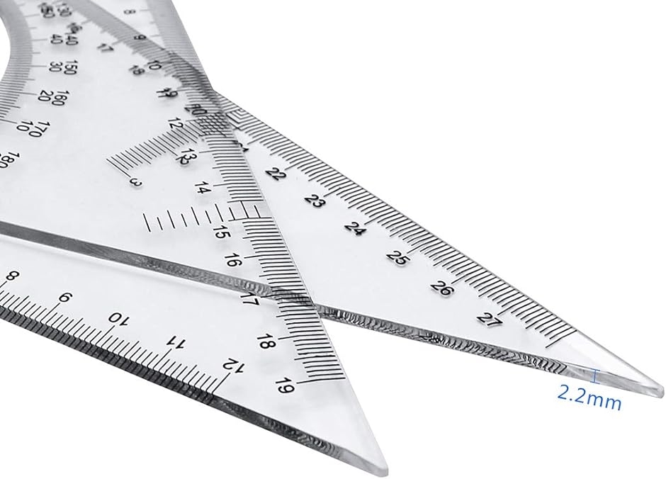 三角定規 30cm 製図 セット 大きい 受験用 定規セット 幾何学 文房具