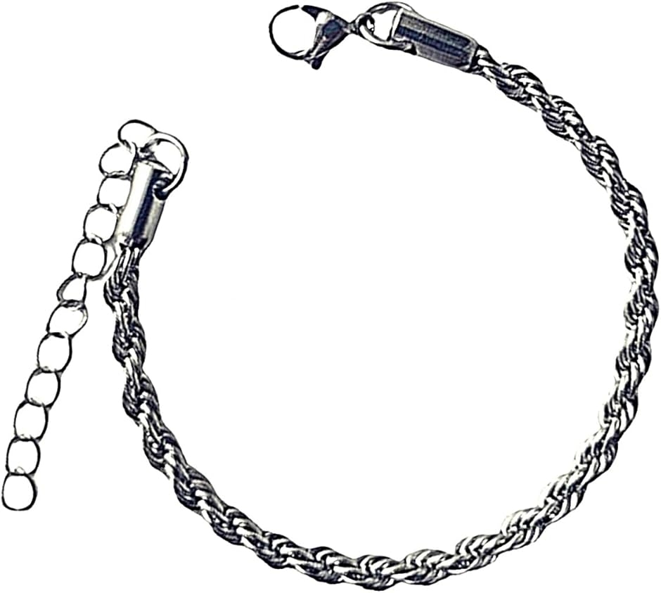 Yahoo! Yahoo!ショッピング(ヤフー ショッピング)ブレスレット チェーンブレス アクセサリー（シルバー,  15cm （+5cm））